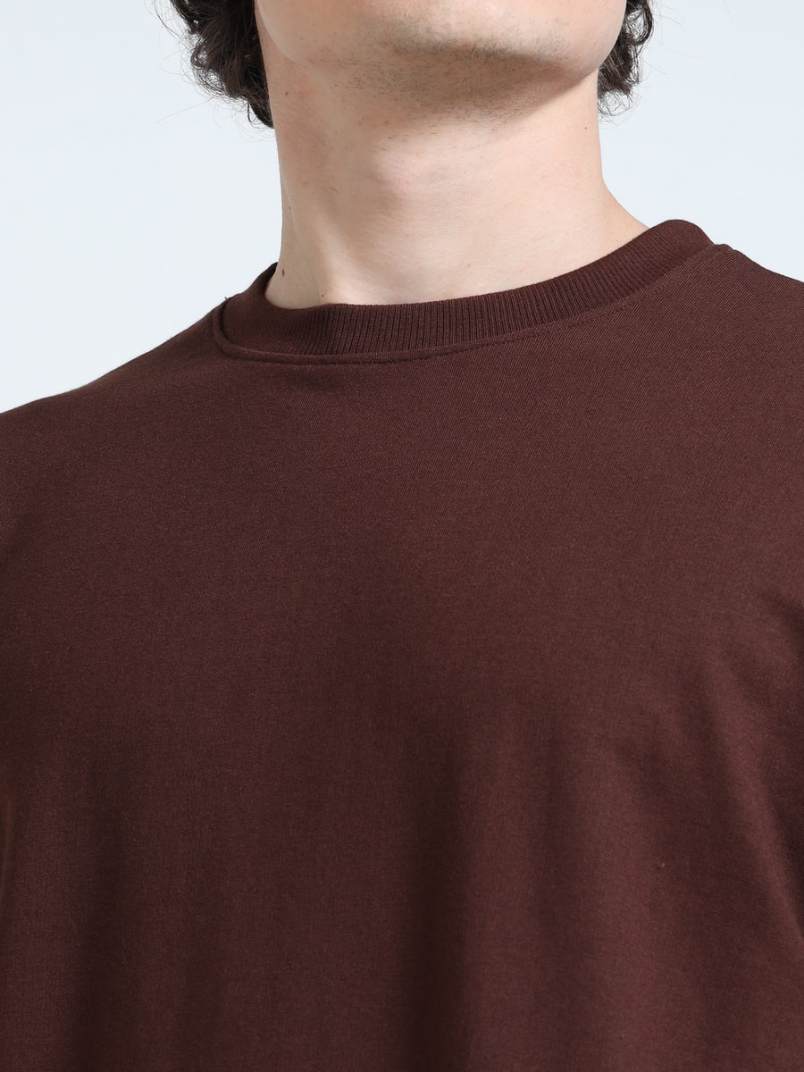 Brown Premium Oversized T-Shirt 260 GSM | Premium Streetwear Essential