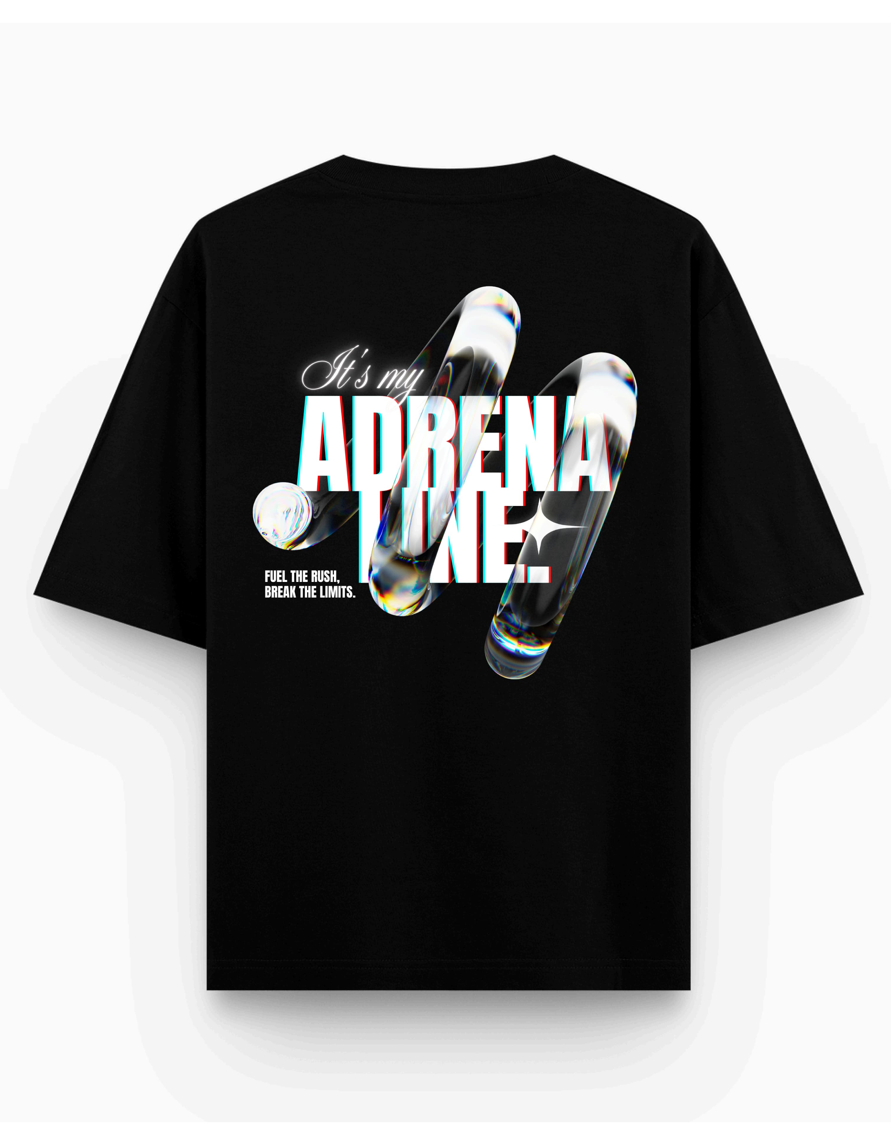 Adrenaline Oversized T-Shirt – Premium 260 GSM | Stitchara Clothing