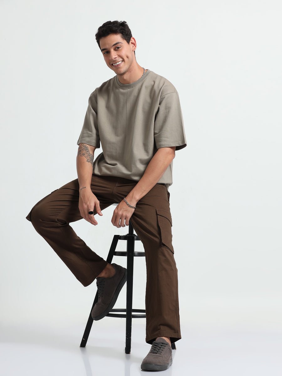 Gray Oversized T-Shirt Premium 260 GSM French Terry Cotton