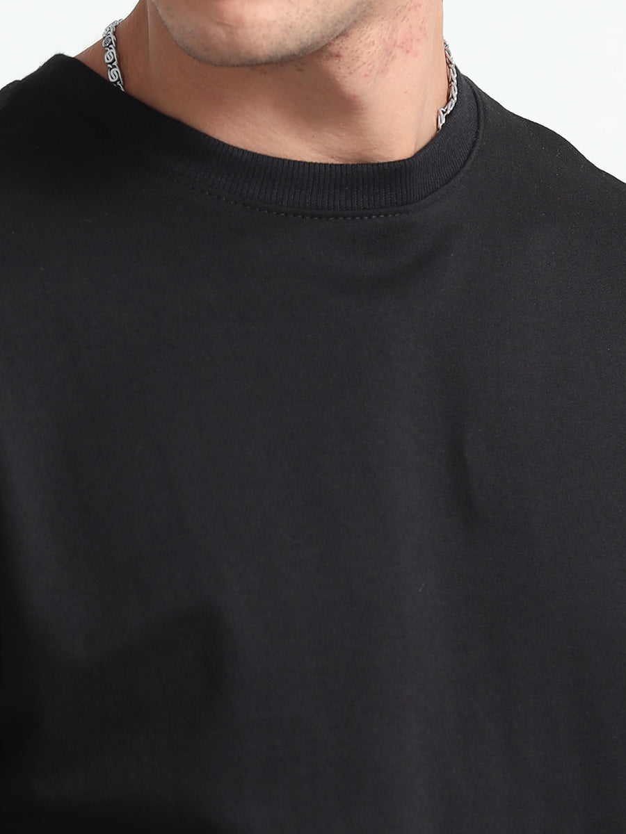 Black Premium Oversized T-Shirt 260 GSM | Premium Streetwear Essential