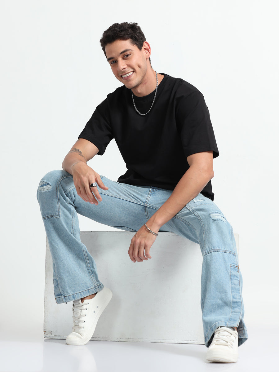 Black Premium Oversized T-Shirt 260 GSM | Premium Streetwear Essential