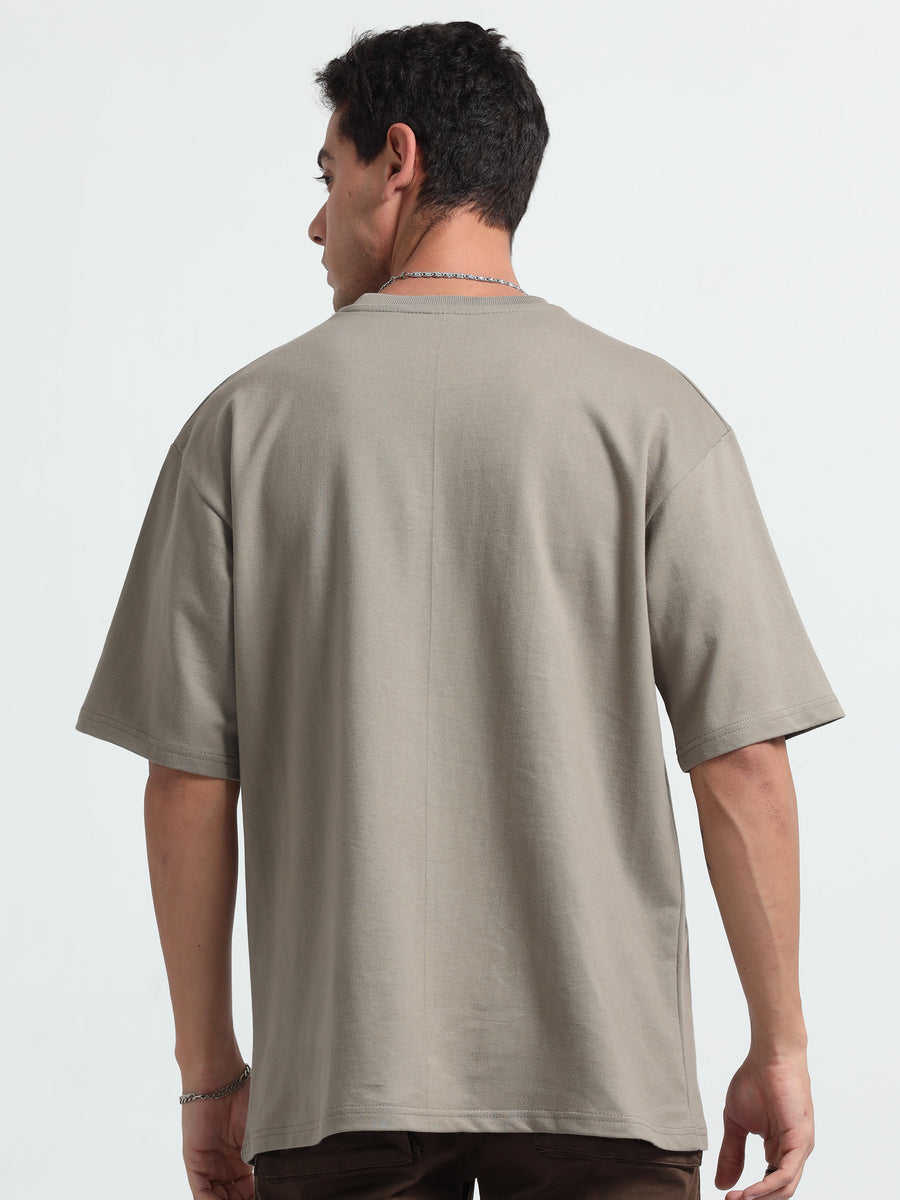 Gray Oversized T-Shirt Premium 260 GSM French Terry Cotton