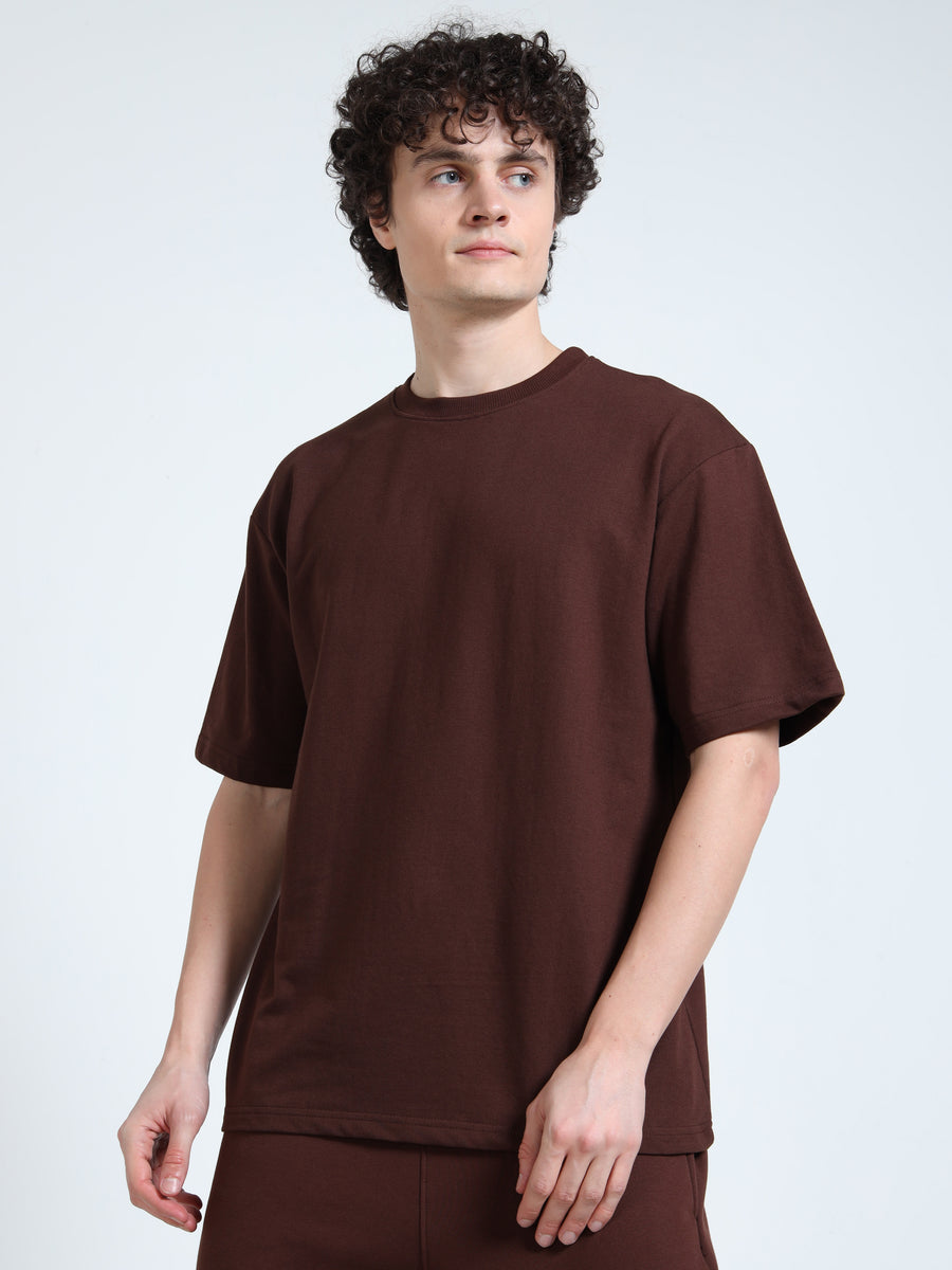 Brown Premium Oversized T-Shirt 260 GSM | Premium Streetwear Essential
