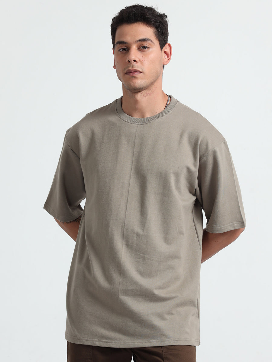 Gray Oversized T-Shirt Premium 260 GSM French Terry Cotton