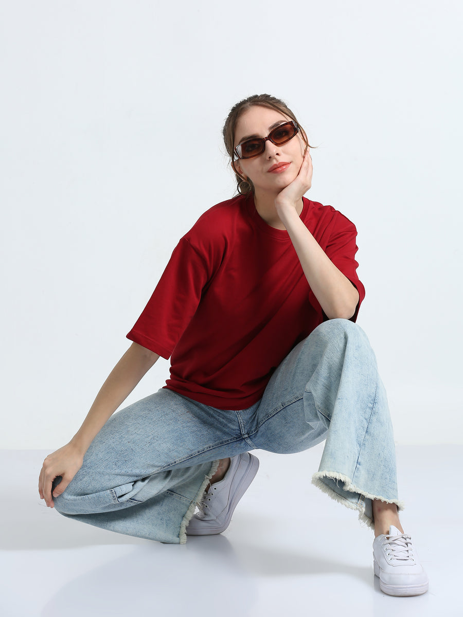 Red Oversized T-Shirt