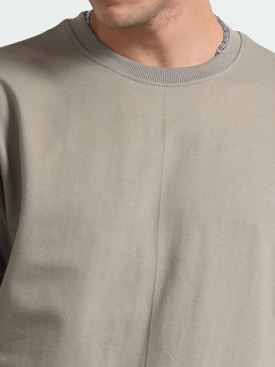 Gray Oversized T-Shirt Premium 260 GSM French Terry Cotton