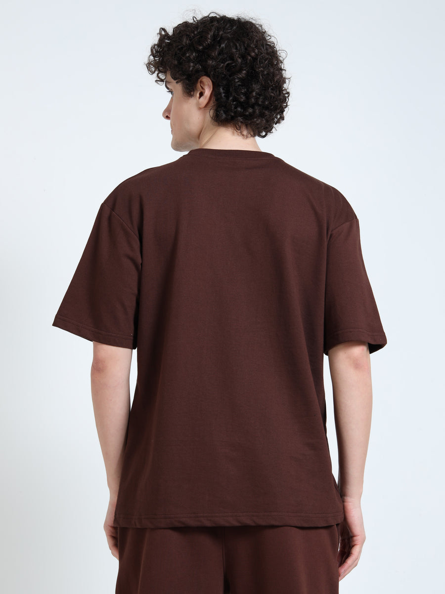 Brown Premium Oversized T-Shirt 260 GSM | Premium Streetwear Essential